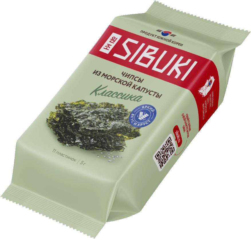Чипсы из морской капусты, Sibuki «Классика», 17 г